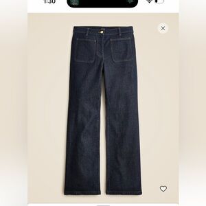 NWT J. Crew High Rise Kickout Jeans with Sailor Pocket